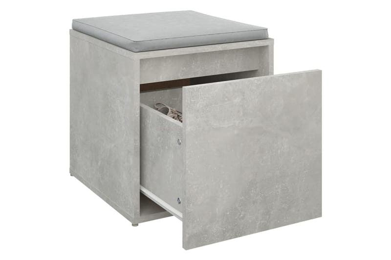beBasic Säilytyslaatikko betoninharmaa 40,5x40x40 cm tekninen puu - Harmaa - Säilytys - Kaappi - Säilytyskaappi