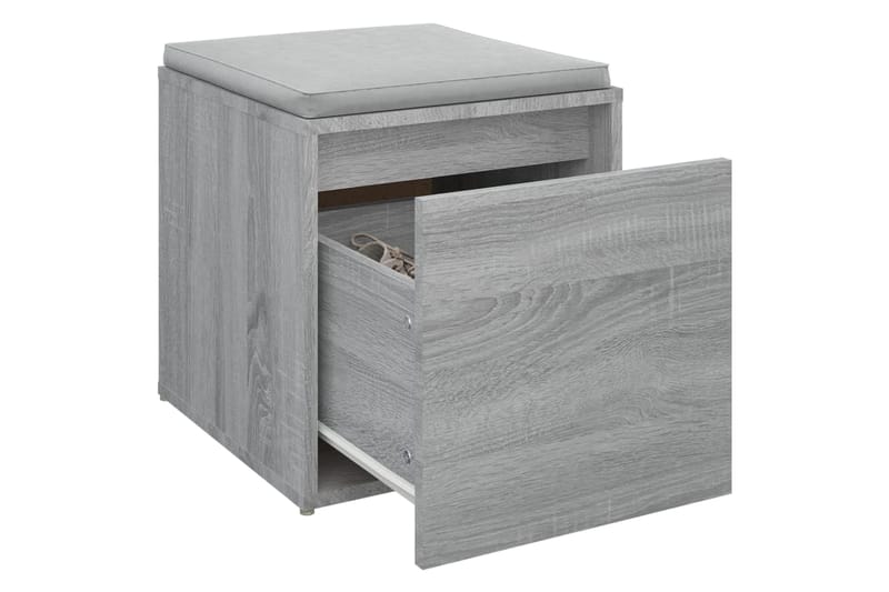 beBasic Säilytyslaatikko harmaa Sonoma 40,5x40x40 cm tekninen puu - Harmaa - Säilytys - Kaappi - Säilytyskaappi