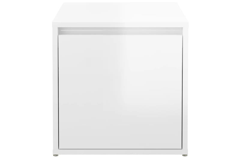 beBasic Säilytyslaatikko korkeakiilto valk. 40,5x40x40 cm tekninen puu - Valkoinen - Säilytys - Kaappi - Säilytyskaappi