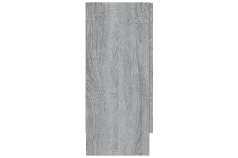 beBasic Vitriinikaappi harmaa Sonoma 120x30,5x70 cm tekninen puu - Harmaa - Säilytys - Kaappi - Vitriini