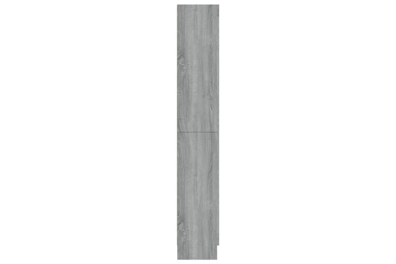 beBasic Vitriinikaappi harmaa Sonoma 82,5x30,5x185,5 cm tekninen puu - Harmaa - Säilytys - Kaappi - Vitriini