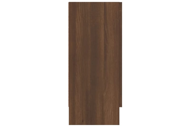 beBasic Vitriinikaappi ruskea tammi 120x30,5x70 cm tekninen puu - Ruskea - Säilytys - Kaappi - Vitriini