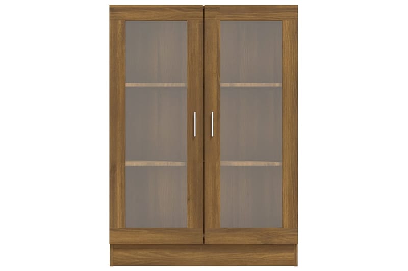 beBasic Vitriinikaappi ruskea tammi 82,5x30,5x115 cm tekninen puu - Ruskea - Säilytys - Kaappi - Vitriini