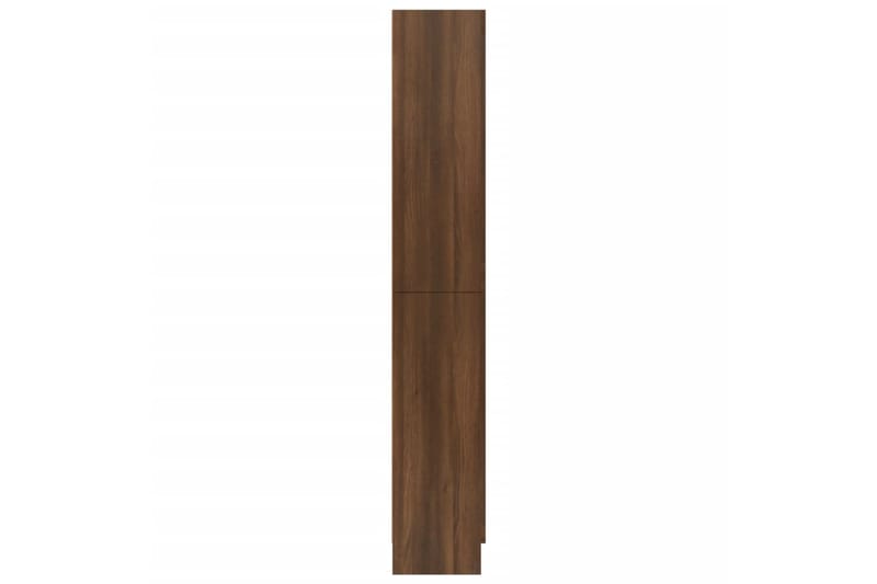beBasic Vitriinikaappi ruskea tammi 82,5x30,5x185,5 cm tekninen puu - Ruskea - Säilytys - Kaappi - Vitriini