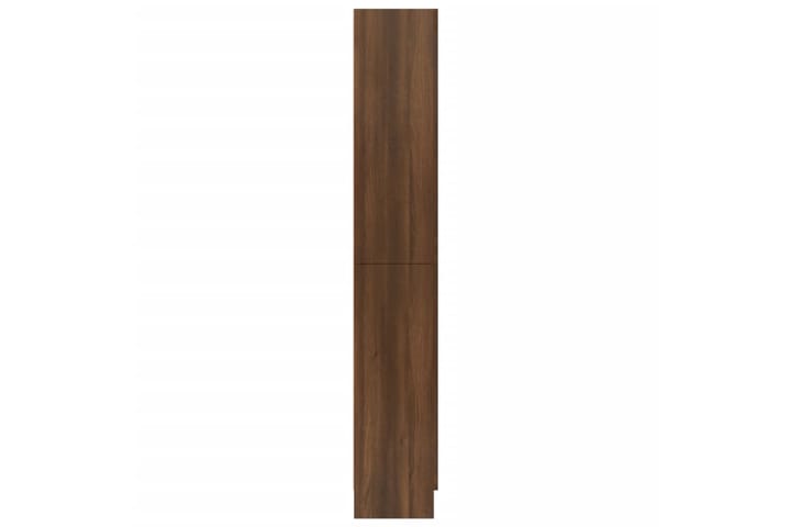 beBasic Vitriinikaappi ruskea tammi 82,5x30,5x185,5 cm tekninen puu - Ruskea - Vitriini