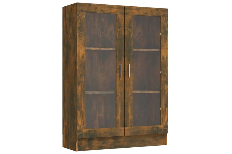 beBasic Vitriinikaappi savutammi 82,5x30,5x115 cm tekninen puu - Ruskea - Säilytys - Kaappi - Vitriini