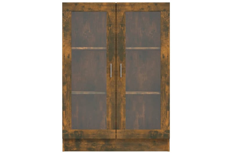 beBasic Vitriinikaappi savutammi 82,5x30,5x115 cm tekninen puu - Ruskea - Säilytys - Kaappi - Vitriini
