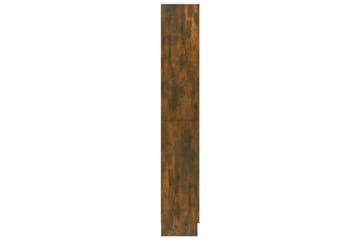 beBasic Vitriinikaappi savutammi 82,5x30,5x185,5 cm tekninen puu - Ruskea - Säilytys - Kaappi - Vitriini
