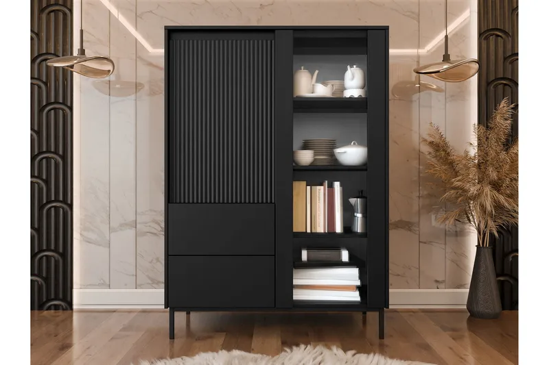 Bjurholm Vitriinikaappi 104x146 cm - Vihreä - Säilytys - Kaappi - Vitriini