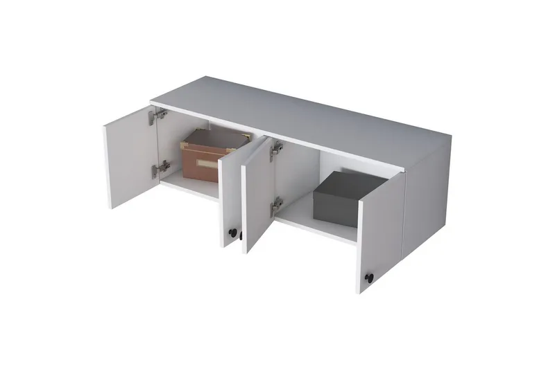 Calros Hörnskåp - Valkoinen - Säilytys - Kaappi - Säilytyskaappi