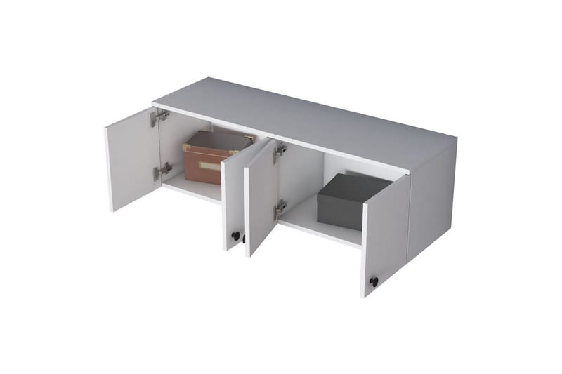 Calros Hörnskåp - Valkoinen - Säilytys - Kaappi - Säilytyskaappi