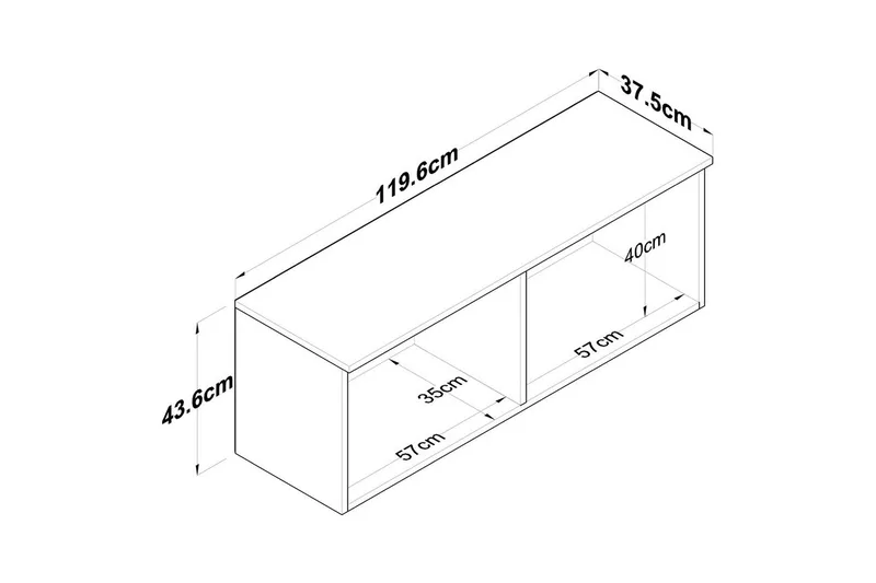 Calros Hörnskåp - Valkoinen - Säilytys - Kaappi - Säilytyskaappi