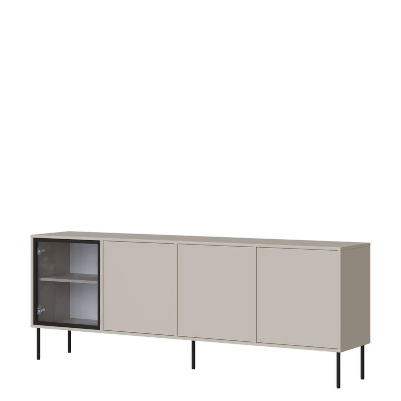 Claven senkki 200 cm - beige - Säilytys - Kaappi - Vitriini