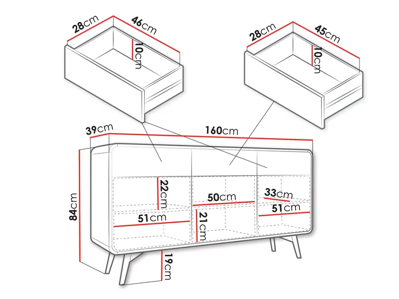 Corvan Senkki 160 cm - Säilytys - Kaappi - Säilytyskaappi