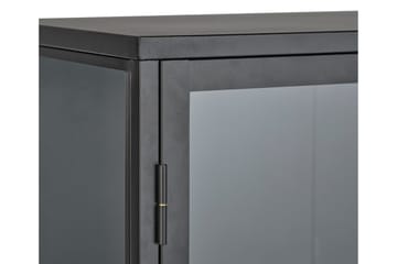 Cybella Highboard - Musta - Säilytys - Kaappi - Vitriini