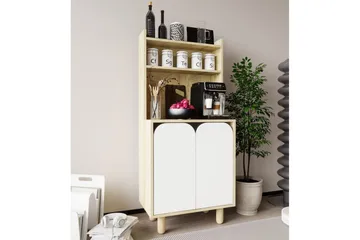 Estra Highboard - Ruskea/Valkoinen - Säilytys - Kaappi - Säilytyskaappi
