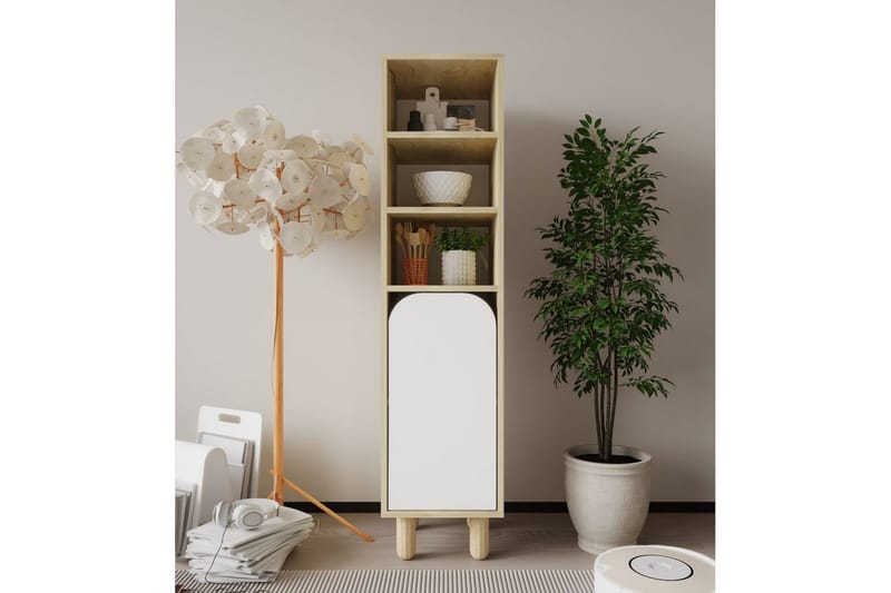 Estra Highboard - Ruskea/Valkoinen - Säilytys - Kaappi - Säilytyskaappi