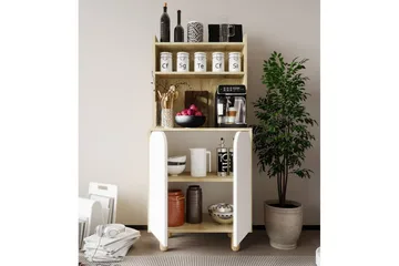 Estra Highboard - Ruskea/Valkoinen - Säilytys - Kaappi - Säilytyskaappi
