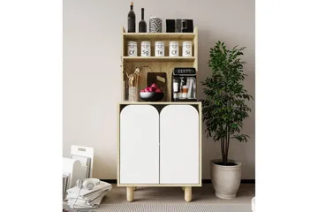 Estra Highboard - Ruskea/Valkoinen - Säilytys - Kaappi - Säilytyskaappi