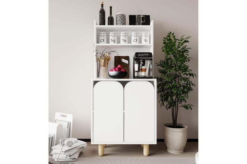 Estra Highboard - Valkoinen - Säilytys - Kaappi - Säilytyskaappi