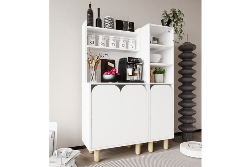 Estra Highboard - Valkoinen - Säilytys - Kaappi - Säilytyskaappi