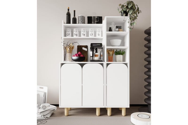 Estra Highboard - Valkoinen - Säilytys - Kaappi - Säilytyskaappi