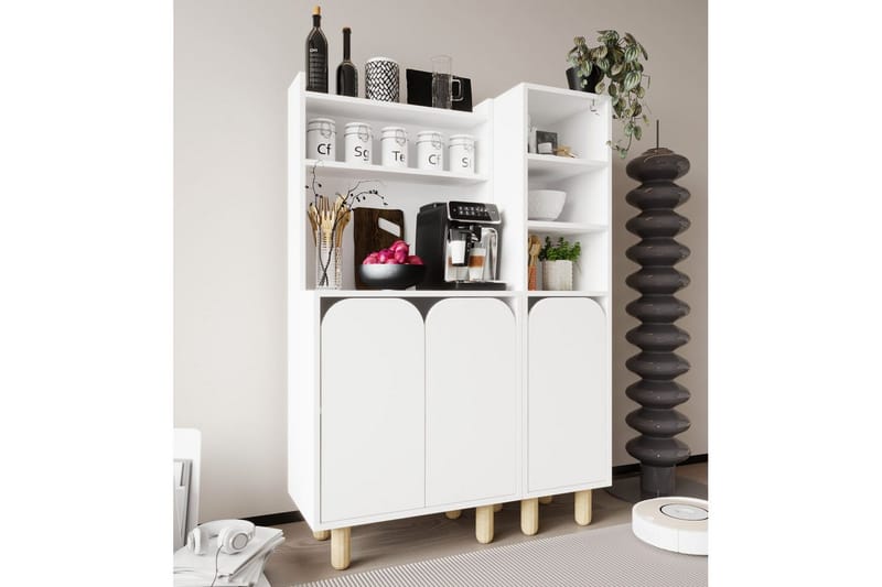 Estra Highboard - Valkoinen - Säilytys - Kaappi - Säilytyskaappi