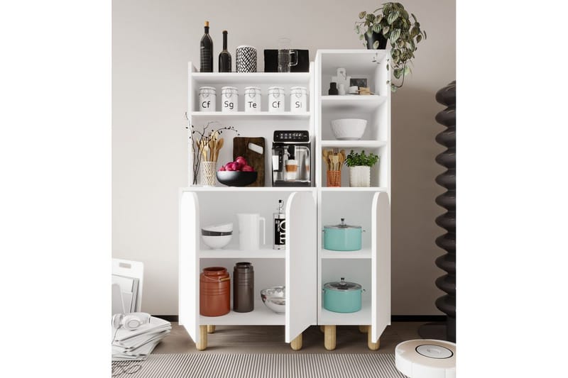 Estra Highboard - Valkoinen - Säilytys - Kaappi - Säilytyskaappi