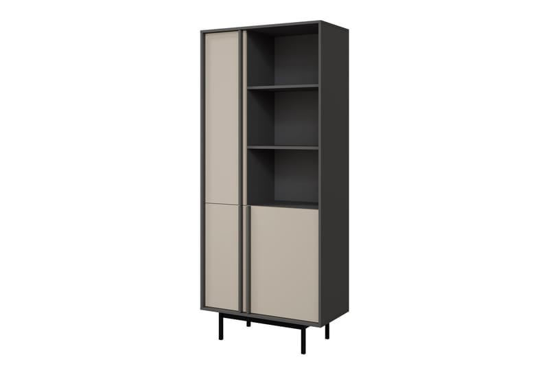 Farshian Highboard - Harmaa/Beige - Säilytys - Kaappi - Säilytyskaappi