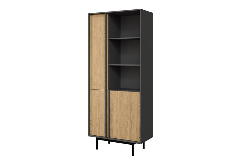 Farshian Highboard - Harmaa/Ruskea - Säilytys - Kaappi - Säilytyskaappi
