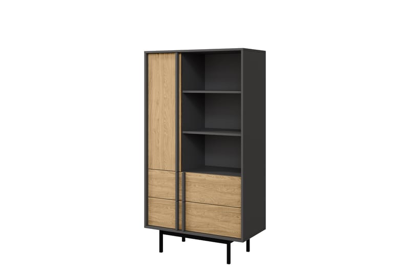 Farshian Highboard - Harmaa/Ruskea - Säilytys - Kaappi - Säilytyskaappi