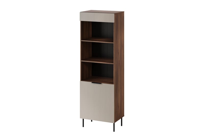 Fiesta Esittelykaappi 60x185 cm - Ruskea/Beige - Säilytys - Kaappi - Vitriini