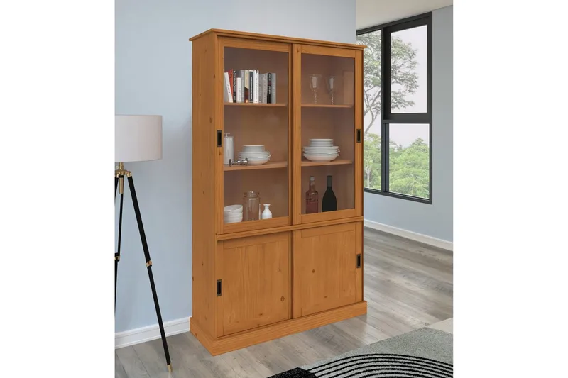 Harry Vitriinikaappi 115x190 cm - Luonto - Säilytys - Kaappi - Vitriini