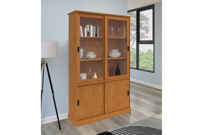 Harry Vitriinikaappi 115x190 cm - Luonto - Säilytys - Kaappi - Vitriini