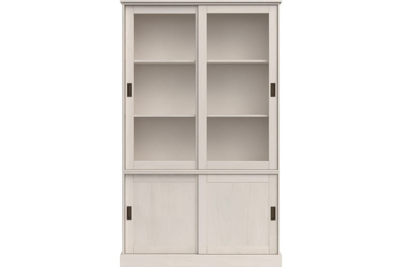 Harry Vitriinikaappi 115x190 cm - Valkoinen - Säilytys - Kaappi - Vitriini