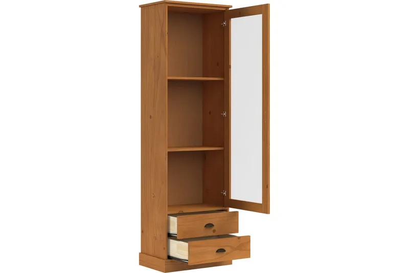 Harry Vitriinikaappi 55x180 cm - Luonto - Säilytys - Kaappi - Vitriini