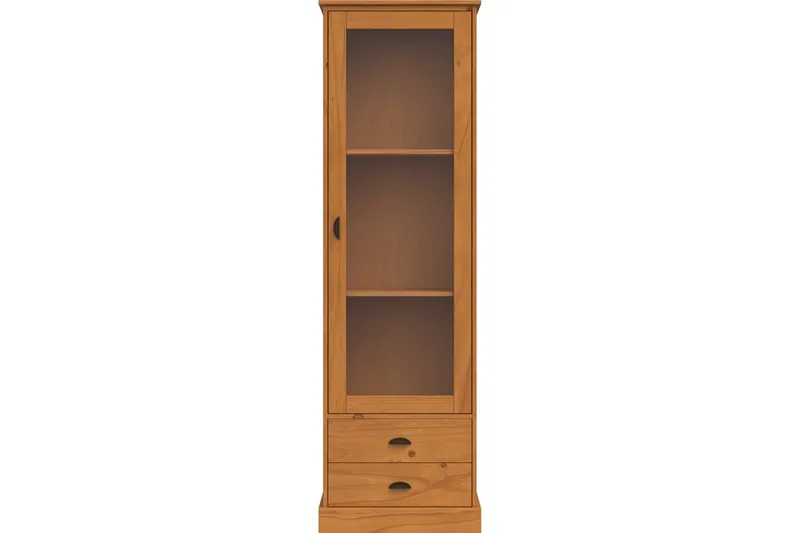 Harry Vitriinikaappi 55x180 cm - Luonto - Säilytys - Kaappi - Vitriini