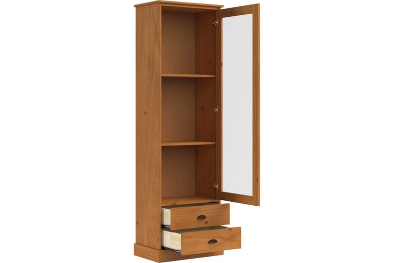 Harry Vitriinikaappi 55x180 cm - Luonto - Säilytys - Kaappi - Vitriini