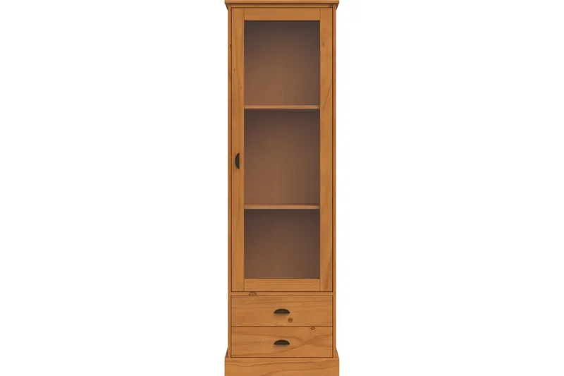 Harry Vitriinikaappi 55x180 cm - Luonto - Säilytys - Kaappi - Vitriini