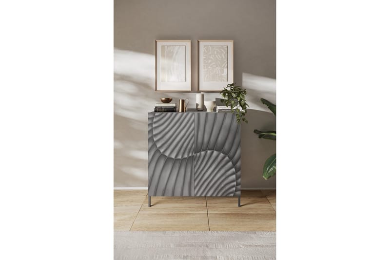 Hawell Kaappi 121 cm - Harmaa - Säilytys - Kaappi - Säilytyskaappi