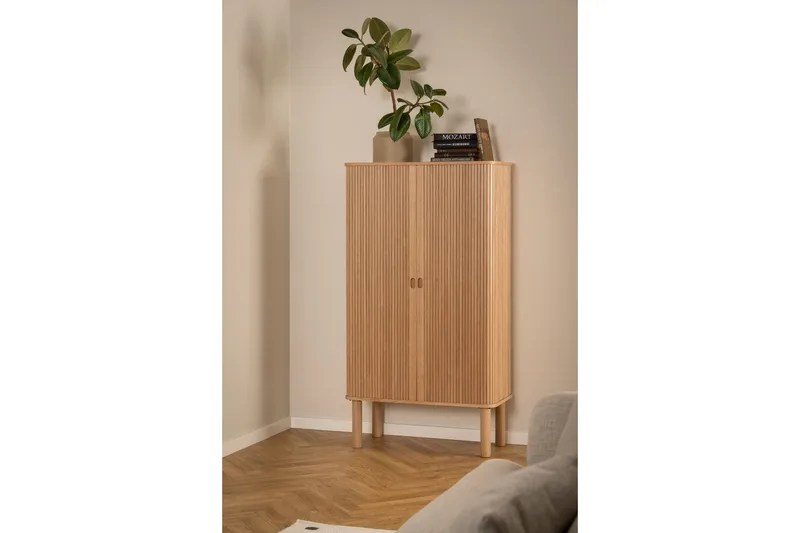 Highboard Samay - Luonnollinen - Säilytys - Kaappi - Säilytyskaappi