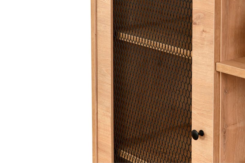 Huff Vitriinikaappi 40x110 cm - Tammi - Säilytys - Kaappi - Vitriini