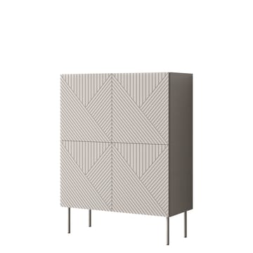 kaappi ART DECO 4D -lipasto beige - Säilytys - Kaappi - Säilytyskaappi