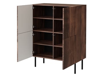 kaappi ART DECO 4D -lipasto beige - Säilytys - Kaappi - Säilytyskaappi