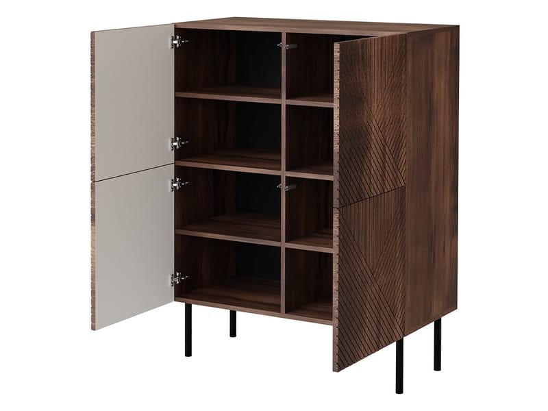 kaappi ART DECO 4D -lipasto beige - Säilytys - Kaappi - Säilytyskaappi
