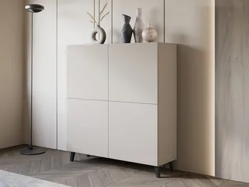 kaappi Korkea lipasto PHUKET 120 beige - Säilytys - Kaappi - Säilytyskaappi