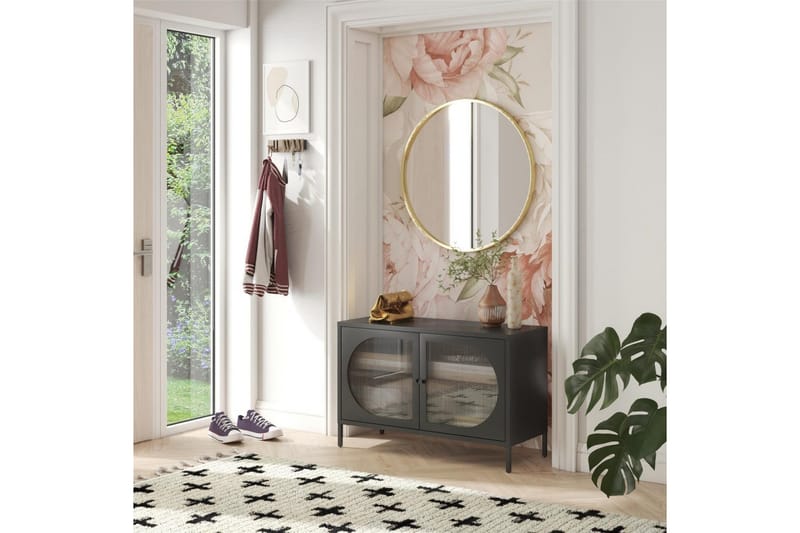 Kaappi Luna 100x40x64 cm, Musta - 100x40x64 cm, Musta - Säilytys - Kaappi - Säilytyskaappi