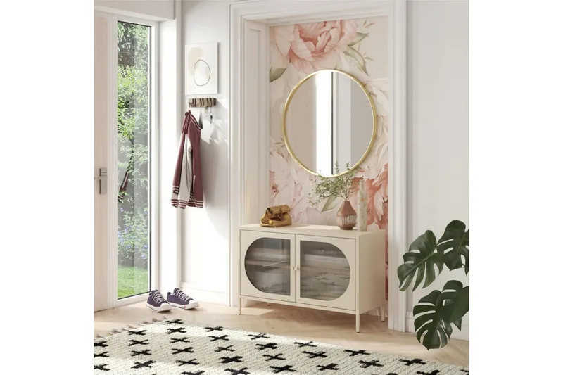 Kaappi Luna 100x40x64 cm, Pergamentti - 100x40x64 cm, Pergamentti - Säilytys - Kaappi - Säilytyskaappi