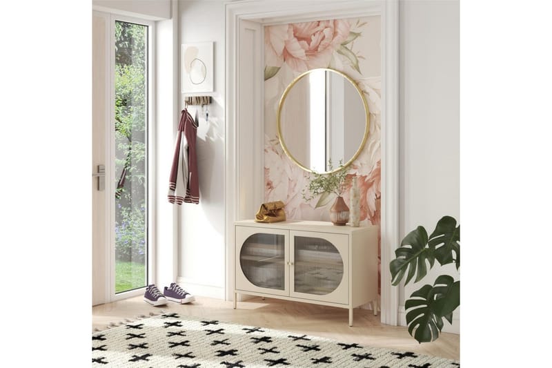 Kaappi Luna 100x40x64 cm, Pergamentti - 100x40x64 cm, Pergamentti - Säilytys - Kaappi - Säilytyskaappi