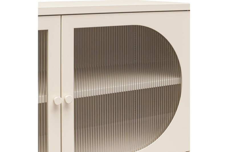 Kaappi Luna 100x40x64 cm, Pergamentti - 100x40x64 cm, Pergamentti - Säilytys - Kaappi - Vitriini